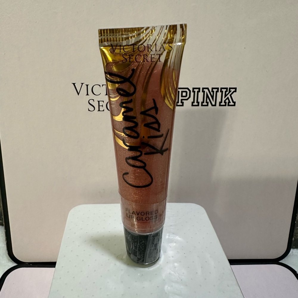 New Sealed Victorias Secret Flavored Lip Gloss Tube Caramel Kiss